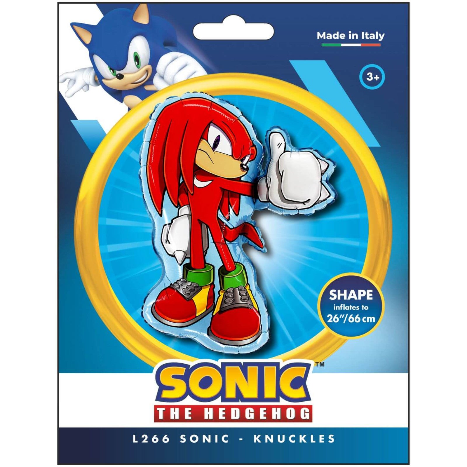 Globo Foil sonic rojo 66cm