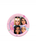 Pack 8 platos Barbie 30cm
