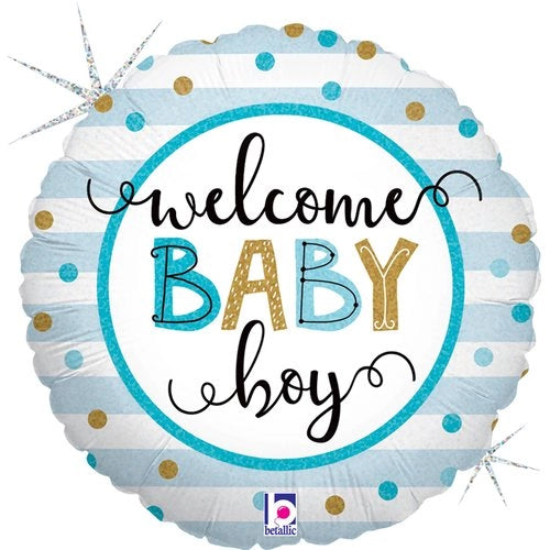 Globo Foil baby boy 46cm