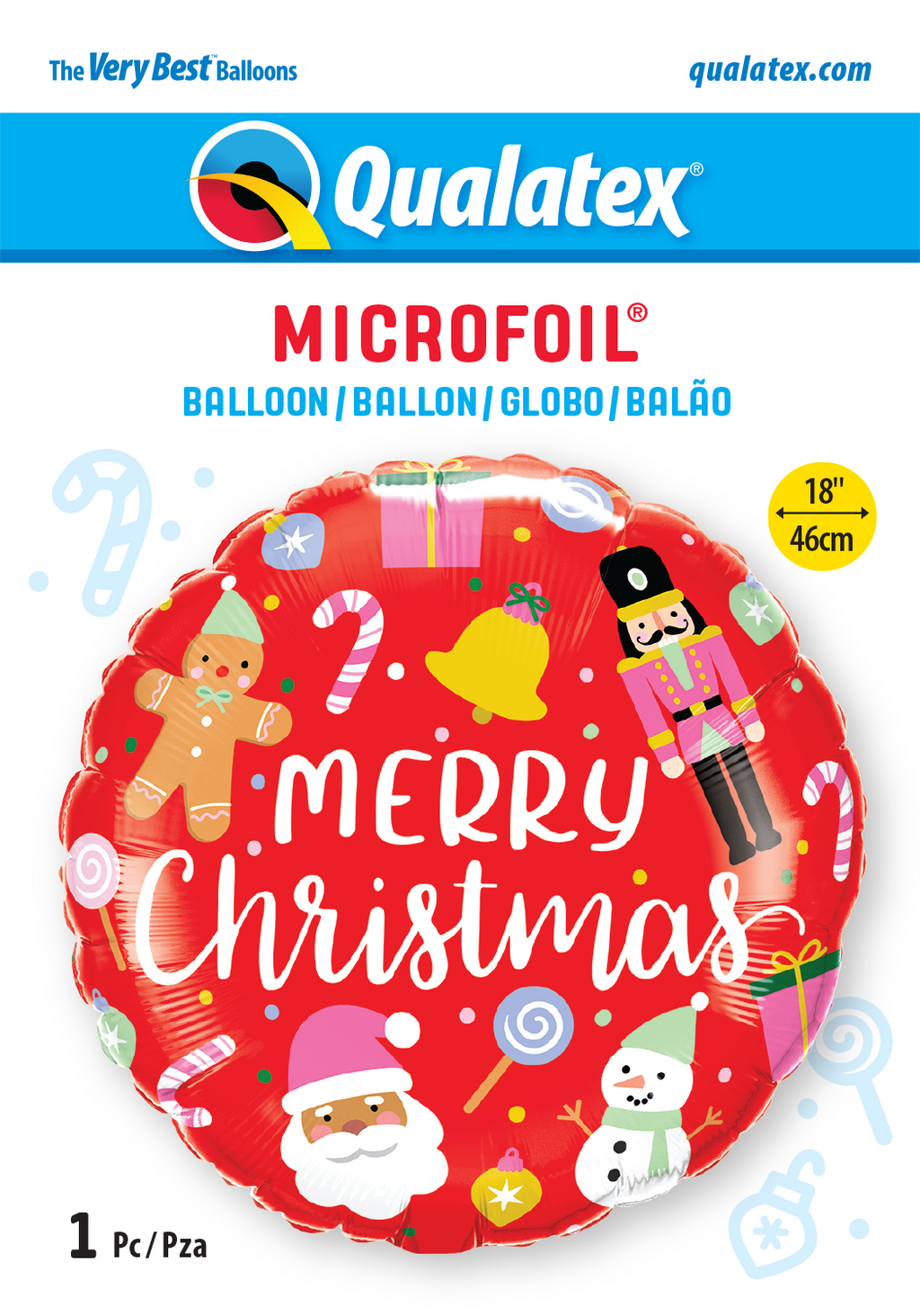 Globo Foil merry christmas 46cm